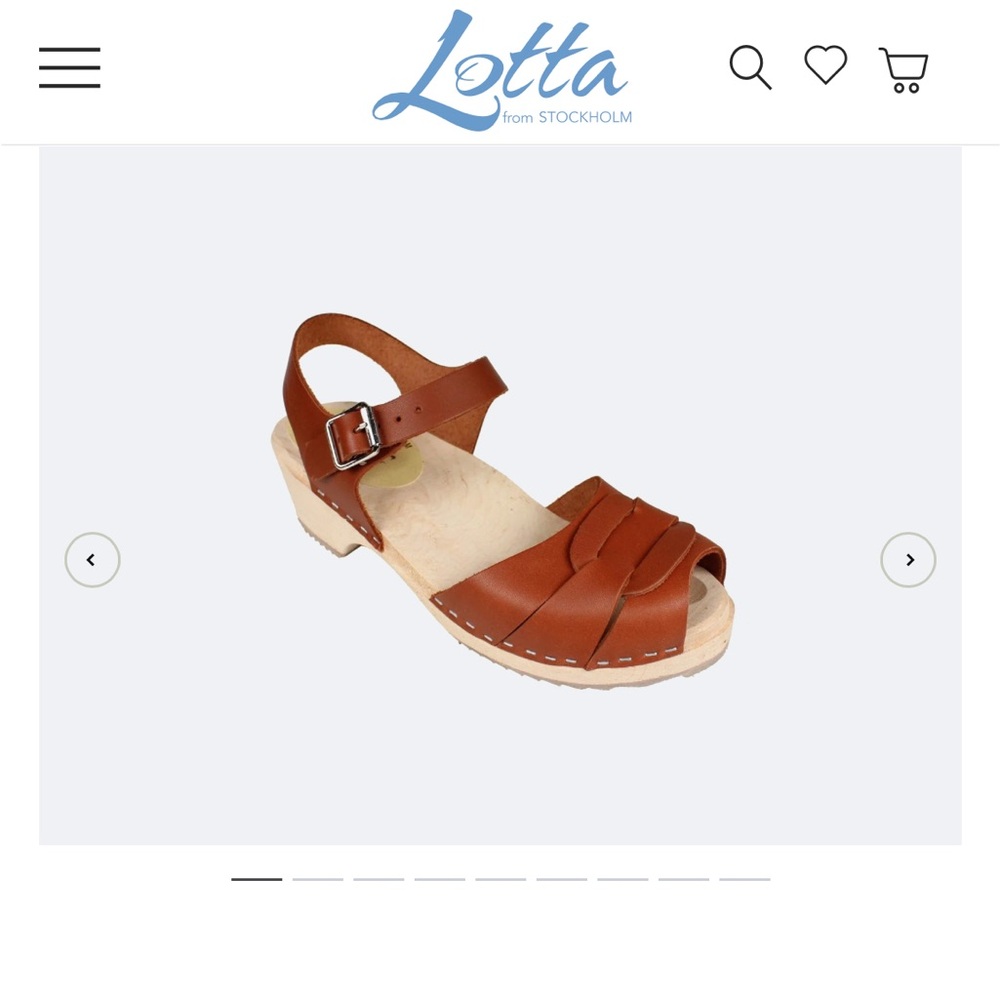Lotta From Stockholm Tan Leather Clogs